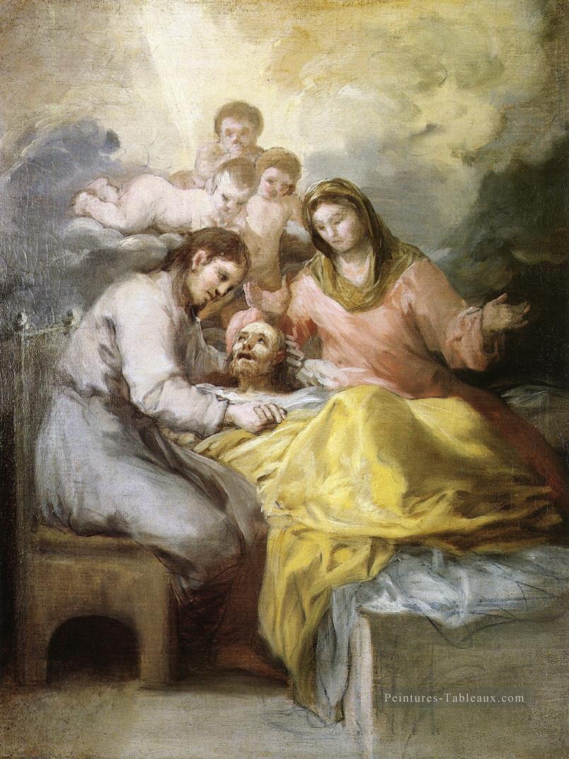 Esquisse pour la mort de saint Joseph Francisco de Goya Peintures à l'huile